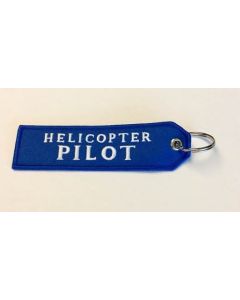 Helicopter Pilot Keychain- Blue