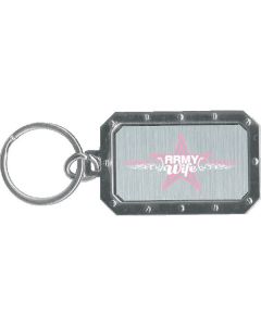 ARMY WIFE STAR KEY RING