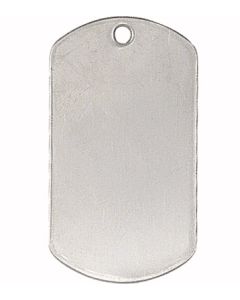 BLANK STAINLESS MILITARY DOG TAGS
