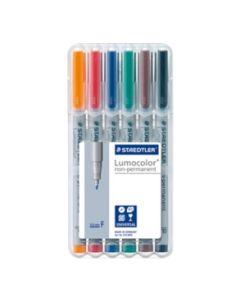 LUMOCOLOR NONPERMANENT PEN (6PK)