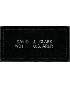 Leather Nametag with Stitching