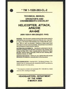 AH-64E Version 4 Checklist- Water/Tear Proof Paper