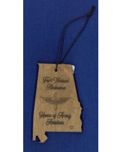 Alabama Aviation Wood Ornament