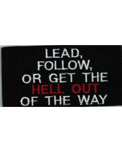 LEAD or FOLLOW PATCH