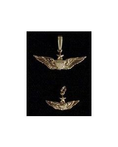 Senior Aviator Wing Charm- Gold