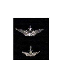 Senior Aviator Wing Charm- Sterling Silver