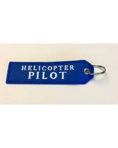 Helicopter Pilot Keychain- Blue