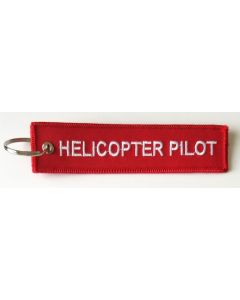 Helicopter Pilot Keychain- Red