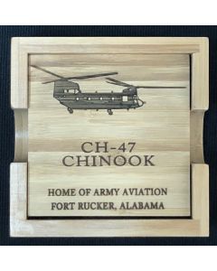 CH-47 Wood Coasters