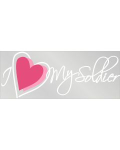 I (HEART) MY SOLDIER DECAL