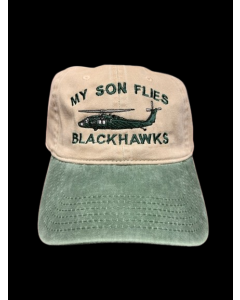 "MY SON FLIES BLACKHAWKS"