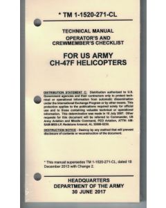 CH-47F Checklist- Water/Tear Proof Paper