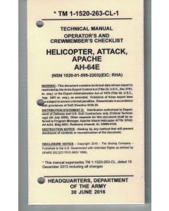 AH-64E Version 2 Checklist- Water/Tear Proof Paper