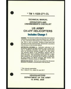 CH-47F Checklist- Water/Tear Proof Paper