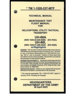 UH-60 MTF Checklist- Water/Tear Proof Paper
