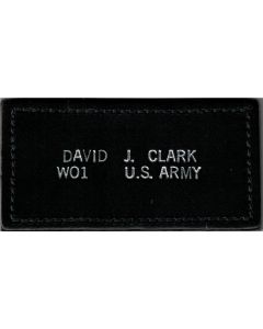 Leather Nametag with Stitching
