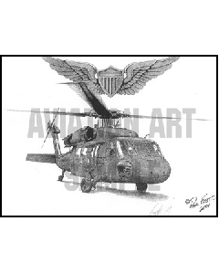 UH-60 BLACKHAWK WITH AVIATOR WINGS