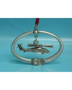 PEWTER HELICOPTER ORNAMENTS