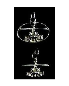AH-64D Front View Charm- Sterling Silver
