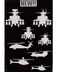 HELICOPTER SILHOUTTE DECALS