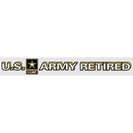 US ARMY RETIRED WINDOW STRIP