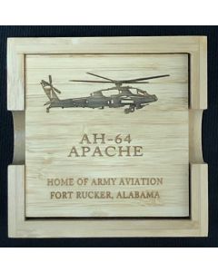 AH-64 Wood Coasters