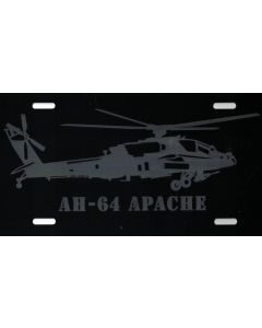 AH-64 Apache License Plate