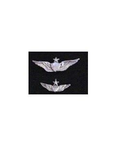 Senior Aviator Wing Tie Tack- Sterling Silver